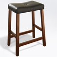 thumbnail image 4 of Crosley 24" Faux Leather Saddle Counter Stool in Cherry (Set of 2), 4 of 7