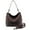 Coffee, variant on Wrangler Hobo Bags for Women Vegan Leather Top Handle Shoulder Purses and Handbags, Brown