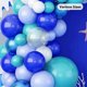 thumbnail image 4 of Blue Balloon Garland Kit, 127PCS Ocean Theme Party Decoration Balloon Arch Kit with Royal Macaron Teal Blue White Transparent Under The Sea Balloon, f, 4 of 4