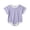 Purple, variant on Juorvia 0-18m Crawling Romper Bodysuit Summer Short Sleeve Crew Neck Ribbed Snap Crotch Color Spliced(12-18 Months,Yellow)