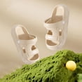 thumbnail image 3 of Toddler Kids Closed Toe Slide Sandals, Antiskid EVA Summer Slippers for Boys Girls Indoor Outdoor Beach Shoes Khaki 7-8 Years, 3 of 7