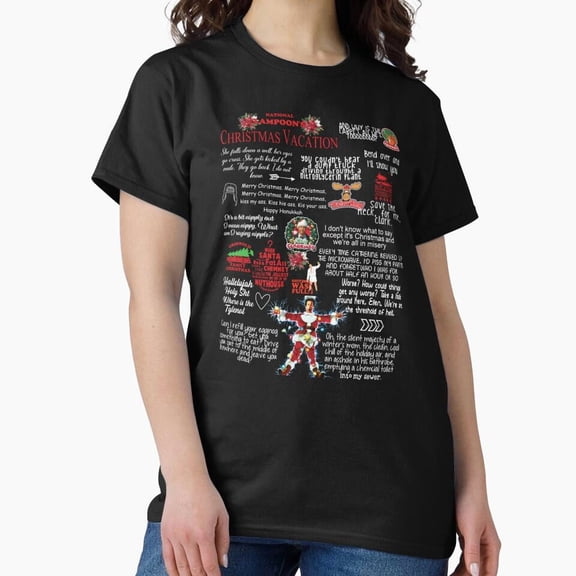 National Lampoons Christmas Vacation Quotes Funny Family Holiday Graphic Unisex T-Shirt - Soft Touch U134, Sizes up to 5XL