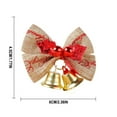 thumbnail image 3 of Fek888 Christmas Bows Small Christmas Linen Small Bow Christmas Tree Decoration Mini Accessories Pendant Mall Decoration Props, 3 of 7