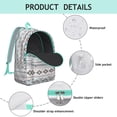 thumbnail image 4 of Unisex Bohemian Print Backpack with Front Pocket, Stylish Boho Chic Vintage Rucksack, Durable Lightweight Daypack for School College Work Commute Travel, Great Gift, 4 of 5