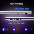 thumbnail image 7 of DUNHOO 15.6" Windows 11 Laptop, Intel N100, 16GB RAM, 512GB SSD, Fingerprint Unlock, Silver, 7 of 7