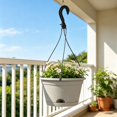 thumbnail image 3 of Nnndbs Hanging Planter Hook, 16In Heavy Duty Wall Mounted Hook for Outdoor Indoor, Decorative Hanger for Hanging Baskets, Bird Feeders, Lanterns, Patio, Balcony (Blue), 3 of 3