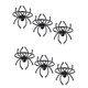 thumbnail image 4 of Juego de Anillos para Servilletas de Halloween Servilleta de Halloween con Forma de Araña Broche para Servilleta de Aleación de Metal Terror Negro Araña Negra, 4 of 5