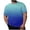 #01Blue, variant on Men's Graphic Crewneck Tshirt Plus Size Short Sleeve Gradient Color Casual Big and Tall Tees Blue 4XL