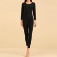 thumbnail image 2 of Silk Thermal Underwear Set Velvet Soft Autumn Winter Base Layer Two Piece Outfit for Women and Men, 2 of 5