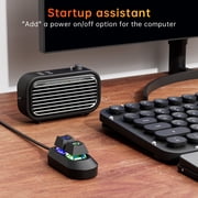 Universals Desktop Computer External Power Control Button With Splitter Cable For Easy PC Setups