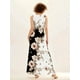 thumbnail image 3 of Nuevo vestido largo informal sin mangas para mujer, estampado bohemio retro., 3 of 5