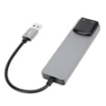 thumbnail image 1 of Sound 7.1 USB Surround Sound Card with SPDIF Digital Sound High Resolution Music External Sound Card for Laptop PC Silver, 1 of 7