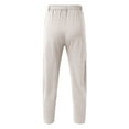 thumbnail image 5 of Vedolay Big and Tall Pants Wasit Casual Straight Camo Casual Pants White,2XL, 5 of 5