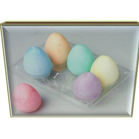 Easter Egg Shaped Sidewalk Chalk 6pc