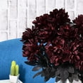 thumbnail image 5 of 10 Pcs Fake Roses Artificial Flowers with Long Stems, 15'' Black Faux Silk Roses Bouquet for Floral Arrangement Wedding Centerpiece Party Home HalloweenDecorations, 5 of 5