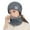 Grey, variant on Men Women Soft Fleece Warm Balaclava Knitted Hat Neck Scarf Cap Beanie Hat Scarf NAVY BLUE