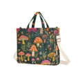 thumbnail image 7 of FORMRS Womens Corduroy Tote Bag Crossbody Shoulder Handbag with Pocket, Orange Mushroom, 7 of 7