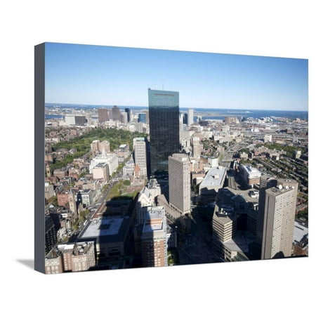 Aerial View of Boston From the Prudential Sky Walk, Boston, Massachusetts, New England, USA Stretched Canvas Print Wall
