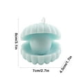 thumbnail image 3 of Btomtd Wood Scented Soy Candles for Fall and Christmas, Home Fragrance Candles with Natural Aroma, Shell-pearl Shape Seasonal Scented Candle, 3.8 oz, Blue, 3 of 7