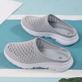 thumbnail image 6 of AJGRHE Women's Casual Shoes Casual On Sneakers Breathable Mesh Toe Cover Summer Walking Shoes Soft Sole Outdoor Loafers Grey 37, 6 of 9