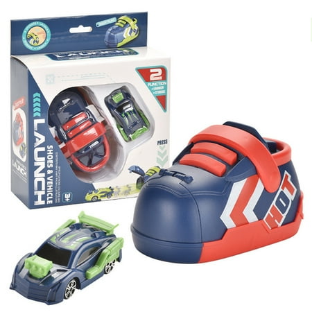 

SESAVER Ejection Device Toy Car Creative Ejection Running Shoes Toy Press Inertia Ejection Car Catapult Launch Racing Cars Inert