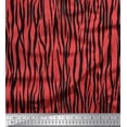 thumbnail image 1 of Soimoi Orange Japan Crepe Satin Fabric Wild Animal Skin Printed Craft Fabric by The Yard 42 Inch Wide, 1 of 1