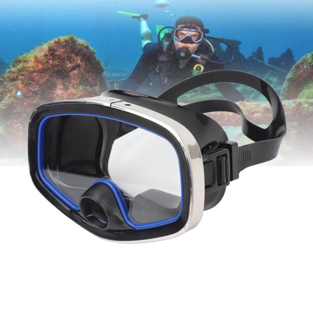 Gafas De Buceo, Gafas De Buceo De Vidrio Templado Antifugas Antivaho Con Válvula Nasal Para Deportes Acuáticos