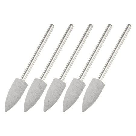 

5 Pack Silicone Rubber Grinding Buffing Wheels 150 Grits 6mm Dia Pointed Polishing Head