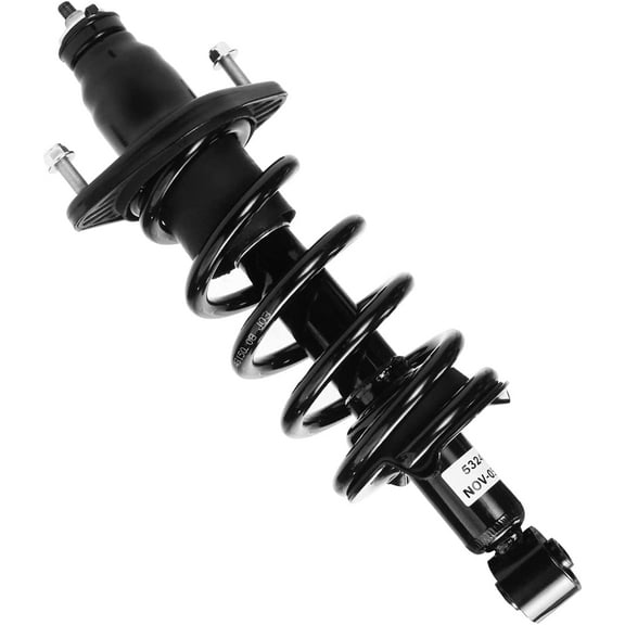 Detroit Axle - Rear Right Strut for 2007-2011 Honda CR-V, Passenger Side Strut w/ Coil Spring Assembly 2008 2009 2010 Replacement
