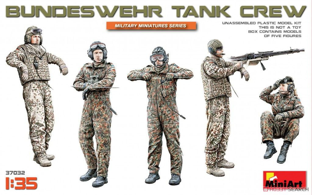 Miniart 35327 German Tank Crews Scale Plastic Model Kit 1/35 Camouflage
