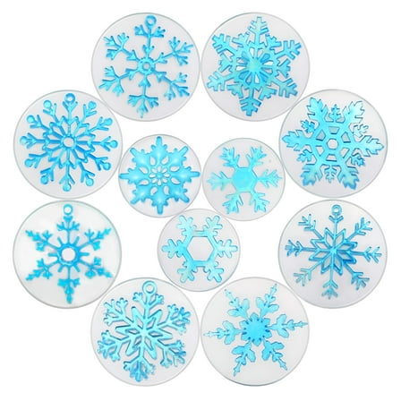 CCOCC 11Pcs Resin Casting Molds Snowflake DIY Silicone Epoxy Resin Molds for Jewelry