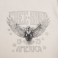 thumbnail image 5 of KimSoong Woman Vintage Rock Band T-Shirt Retro Bird Shirt Eagle Graphic Tees Retro Music Shirt Casual Short Sleeve Tops, Apricot, 5 of 7