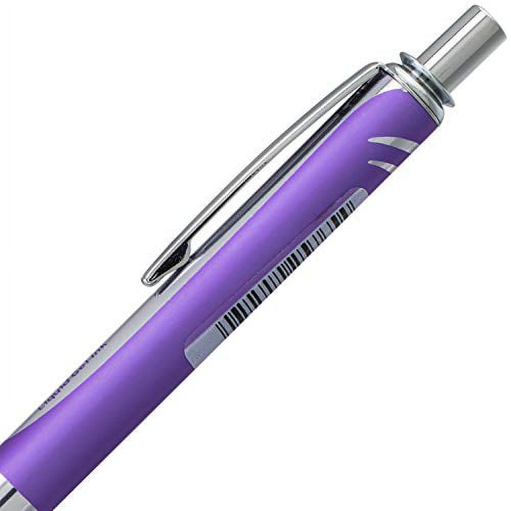 Pentel EnerGel Alloy RT Premium Liquid Gel Pen, 0.7mm Violet Barrel, Violet Ink, 1-Pack Carded (BL407VBPV) - image 3 of 3