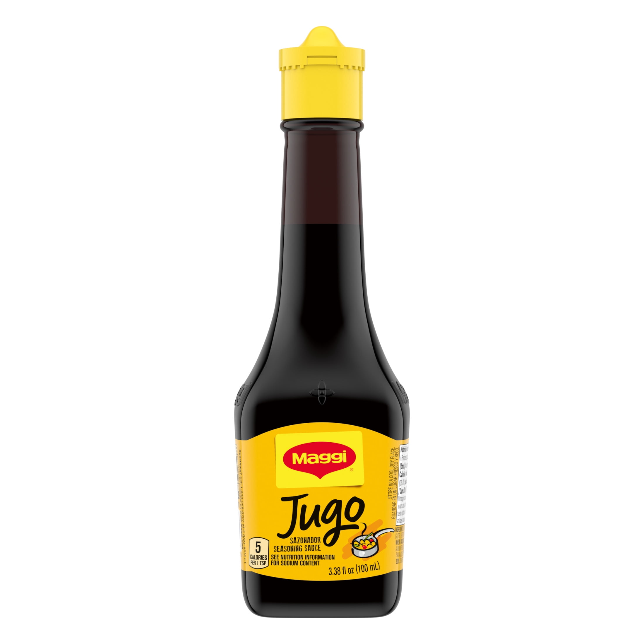 Maggi Five Calorie Latin Flavor Jugo Seasoning Sauce, 3.38 fl oz Bottle