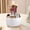 White, variant on JilgTeok 1 Packs 360 Rotating Makeup Organizer Cosmetic Storage Tray with Compartments Makeup Brush Lip Gloss Organizer Case for Women Bathroom Cabinet Vanity Desktop