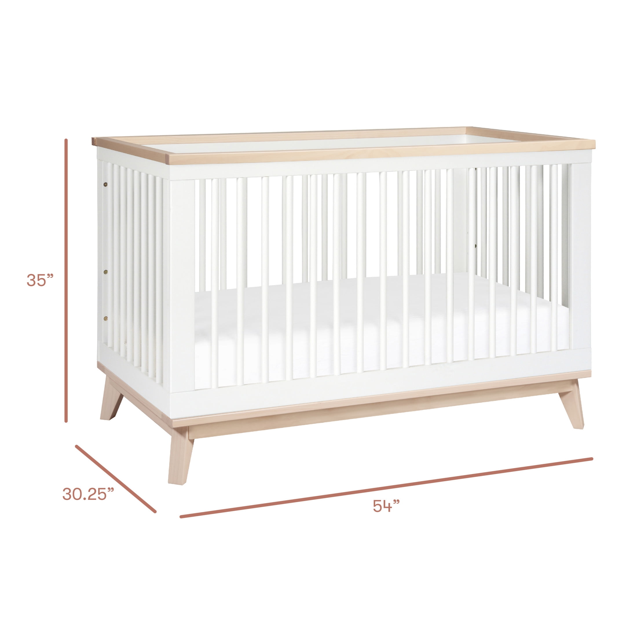 Babyletto Scoot 3-in-1 Convertible Crib with Toddler Bed Conversion Kit