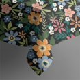 thumbnail image 5 of Pioneer Flower Floral Print Pattern Square Tablecloth,Waterproof Square Table Cover,Wipeable Spillproof Washable Table Cover for Home Kitchen Party Decor 52"x52"(132x132cm), 5 of 6