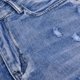 thumbnail image 4 of Pantalones cortos de mujer de cintura alta con bordes deshilachados: pantalones cortos de estilo urbano con cintura elástica, muy de moda para el verano, 4 of 8