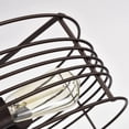 thumbnail image 4 of CHLOE Ironclad Industrial 3 Light Bronze Semi-Flush Ceiling Fixture 15", 4 of 5