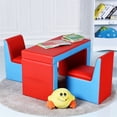 thumbnail image 4 of Costway Sillón Sofá Combinable para Niños en PVC Espuma Conjunto de Mesa y Silla Multifuncional Infantil, 4 of 10