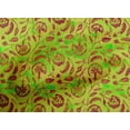 thumbnail image 4 of oneOone Cotton Cambric Yellow Fabric Batik Quilting Supplies Print Sewing Fabric By The Yard 42 Inch Wide, 4 of 4