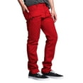thumbnail image 3 of KelaJuan Men Jogger Pants Solid Color Straight Leg Pants Casual Travel Trousers with Pockets for Streetwear, 3 of 6