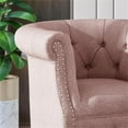 thumbnail image 4 of Pemberly Row Tufted Fabric Chair and Ottoman Set in Light Blush, 4 of 15