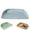 Blue, variant on Anti-Spill PU Leather Pet Food Mat, Waterproof Raised Edges, Easy Clean, 20x14 Inch
