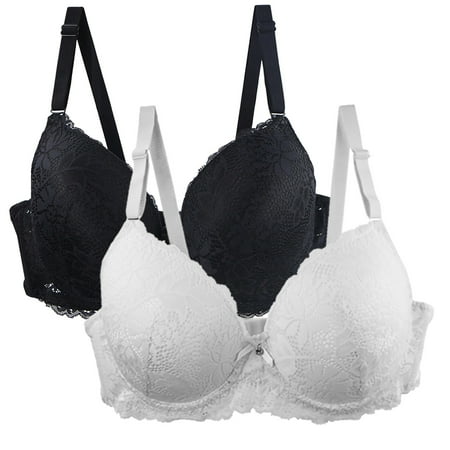 Arnsht Women s Full Coverage Plus Size Lace Seamless Underwire Minimizer Bras Sexy Push Up Padded Sports Bra Stretch Comfortable Breathable Everyday Bars L