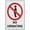 Warning Sign 3, variant on No U Turn Symbol Outdoor Safe Sign - 8"x12", UV Protected, Weatherproof - Street, Intersection, Parking Lot, Road Alert