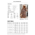 thumbnail image 2 of Dresses for Women Maxi Dress Printed Long Sleeve Autumn Winter Dress Casual Holiday Loose Skirt, 2 of 6