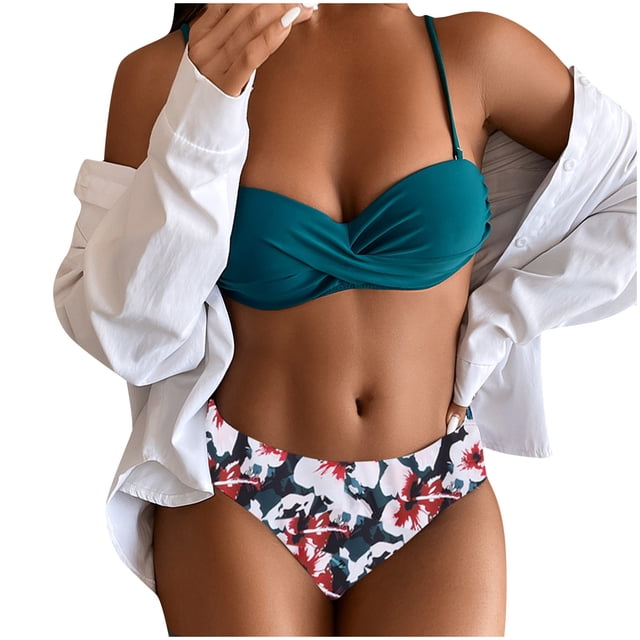 Elegante traje de baño cómodo de acero para mujer, traje de baño dividido de Bikini duro OAVQHLG3B Store lin121212