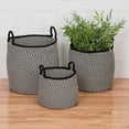 thumbnail image 3 of Colonial Mills Prevé Indoor/Outdoor Basket - White & Black 15"x15"x15", 3 of 3