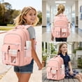 thumbnail image 5 of Sanmadrola Girlish School Backpack Multi-functional Large School Bookbags 15.6 Inch Laptop Backpacks Durable Cute Aesthetic Travel Daypacks for Tween Teen Primary Middle School Students, 5 of 9